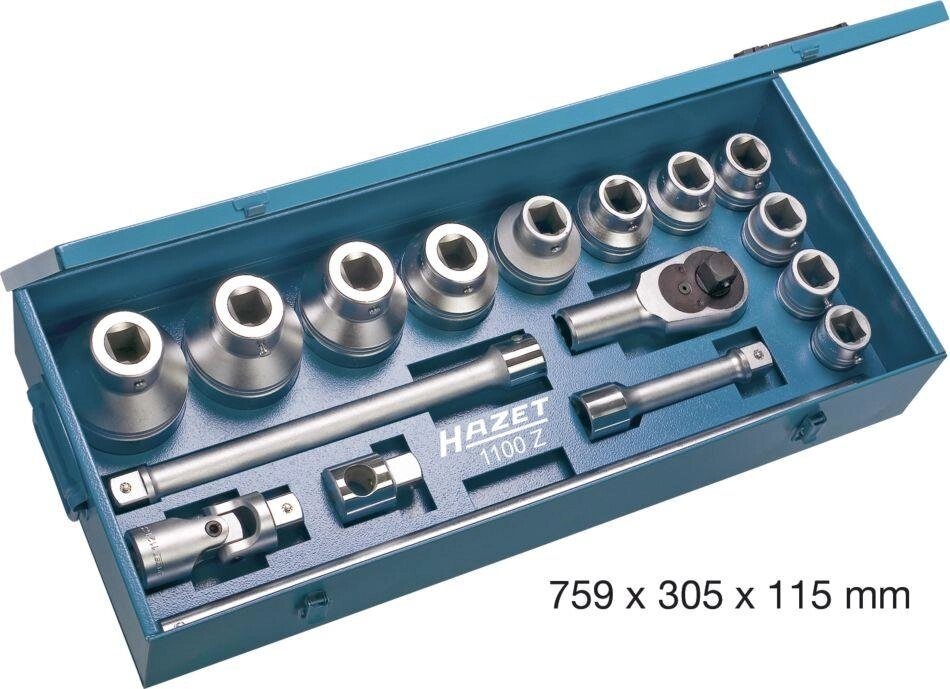 Набор торцевых ключей HAZET 1100Z от компании ГК Автооборудование - фото 1