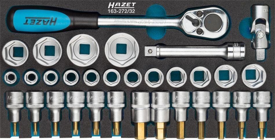 Набор торцевых ключей Hazet 163-272/32 от компании ГК Автооборудование - фото 1