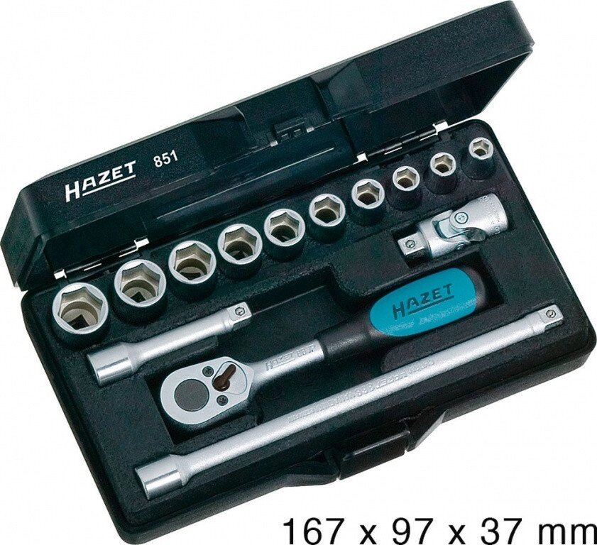 Набор торцевых ключей HAZET 851 от компании ГК Автооборудование - фото 1