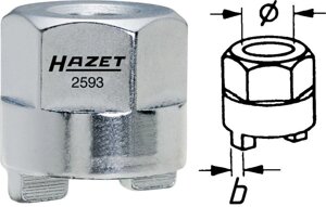 Ключ цапфовый для амортизаторов 14,5 мм HAZET 2593-4