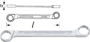 Ключ двойной накидной HAZET 610N-20X22