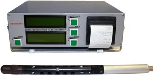 Двухкомпонентный газоанализатор МЕТА АВТОСКАН-01.04П (2 кл) с каналом измерения дымности и термопринтером
