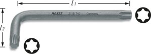 Ключ Г-образный TORX HAZEТ 2115-T40