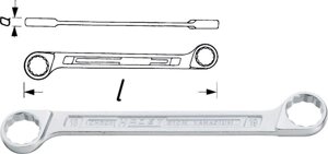 Ключ двойной накидной HAZET 610N-16X17