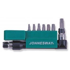 JONNESWAY S08H2S8S Комплект вставок-бит 1/4"DR TORX T10 - T40, 8 предметов