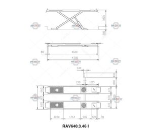 Ножничный подъемник под сход-развал Ravaglioli RAV640.2.46I