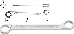 Ключ двойной накидной HAZET 610N-21X22
