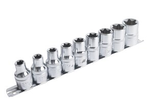 Техносоюз JTC-H409E Набор головок торцевых 1/2 TORX Е10-Е24 9 предметов