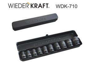 WiederKraft WDK-710 Набор ударных головок 1/2" 9-27мм