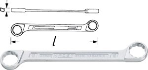 Ключ двойной накидной HAZET 610N-12X13