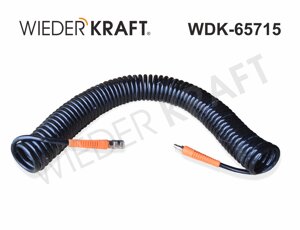 WiederKraft WDK-65715 Шланг пневматический полиуретановый с фитингами