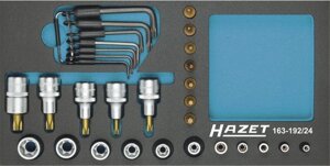 Набор торцевых ключей Hazet 163-192/24 TORX