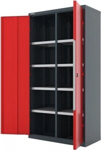 Шкаф инструментальный FERRUM "Premium" 1000х500х1950 h с перегородкой, 8 полок RAL7016/3000 [13.2081]