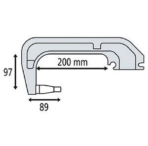 Плечо типа С (С1): C clamp для INVERTER 200х97мм от компании ГК Автооборудование - фото 1