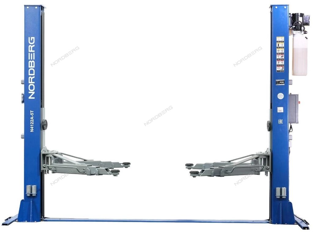 ПОДЪЕМНИК двухстоечный электрогидравлический, 380В, г/п 5т NORDBERG N4122A-5T от компании ГК Автооборудование - фото 1