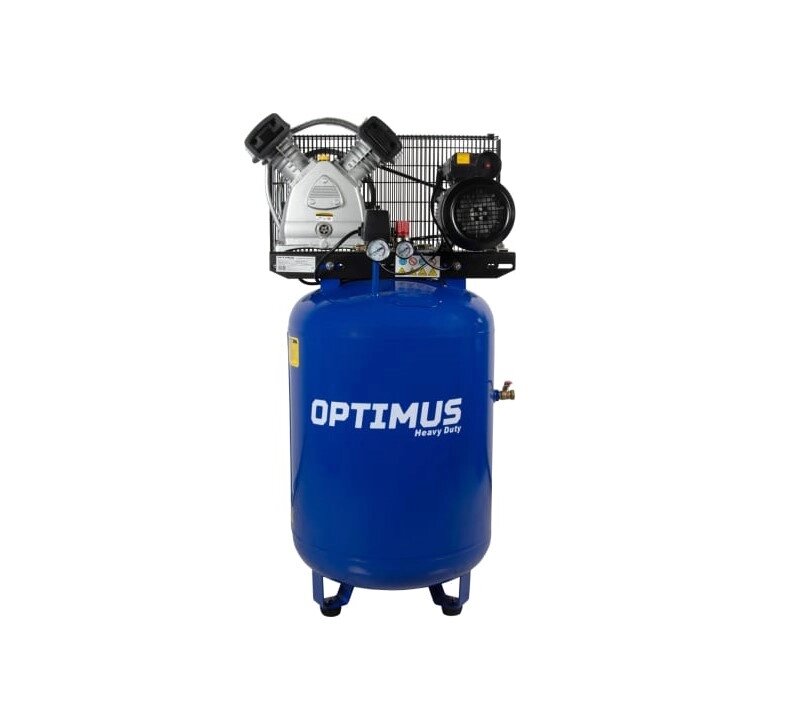Поршневой компрессор Optimus вертикальный, 420 л/мин, ресивер 150 литров, 2,2 квт hd OPT-301542A от компании ГК Автооборудование - фото 1