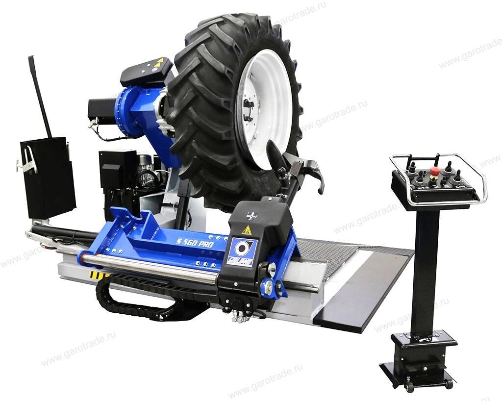S560  Giuliano шиномонтажный стенд для колес грузовых автомобилей тракторов и сельхозтехники до 46 (58) дюймов от компании ГК Автооборудование - фото 1
