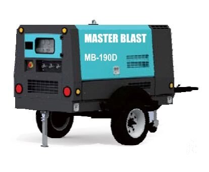 Винтовой компрессор Master Blast MB-190D-7+AC (дизельный с осушителем) от компании ГК Автооборудование - фото 1