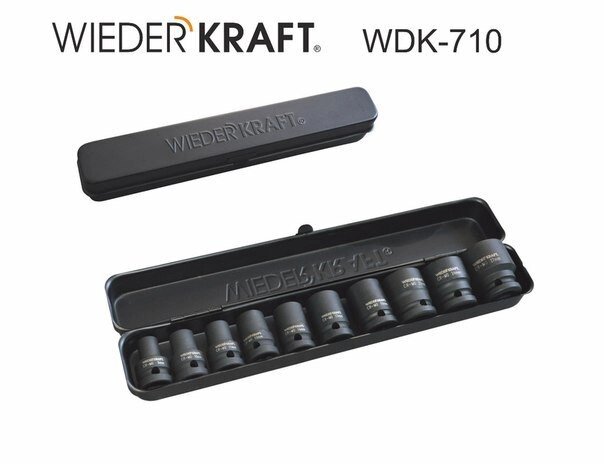 WiederKraft WDK-710 Набор ударных головок  1/2"  9-27мм от компании ГК Автооборудование - фото 1