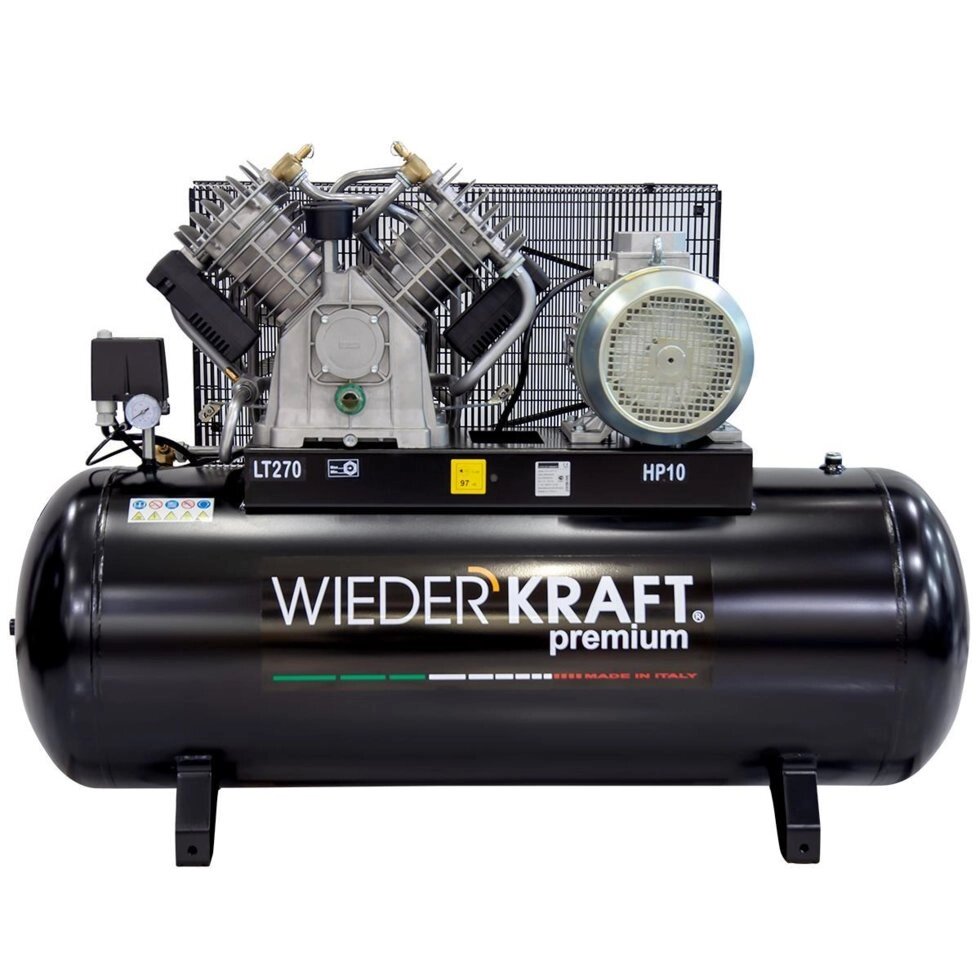 WiederKraft WDK-92712 Промышленный 4 поршневой стационарный компрессор от компании ГК Автооборудование - фото 1