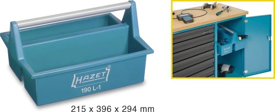 Ящик инструментальный из пластика HAZET 190L-1 от компании ГК Автооборудование - фото 1