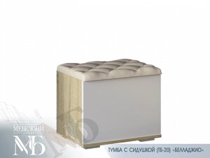 "Белладжио" Тумба ТБ-20 (502х435х370) (сонома/белый глянец)