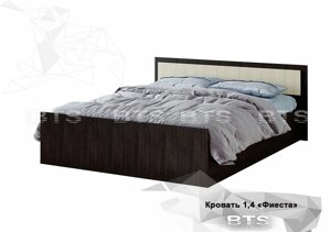 "Фиеста" кровать 1,4м LIGHT (1550х750х2032) (венге/лоредо)