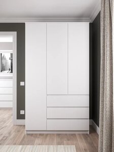 Шкаф в стиле IKEA Мори МШ-1200 в Белом цвете