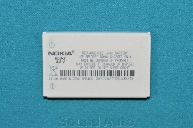 Аккумулятор Nokia BLB-2 для Nokia 8910i Новый от компании Sound Auto - фото 1