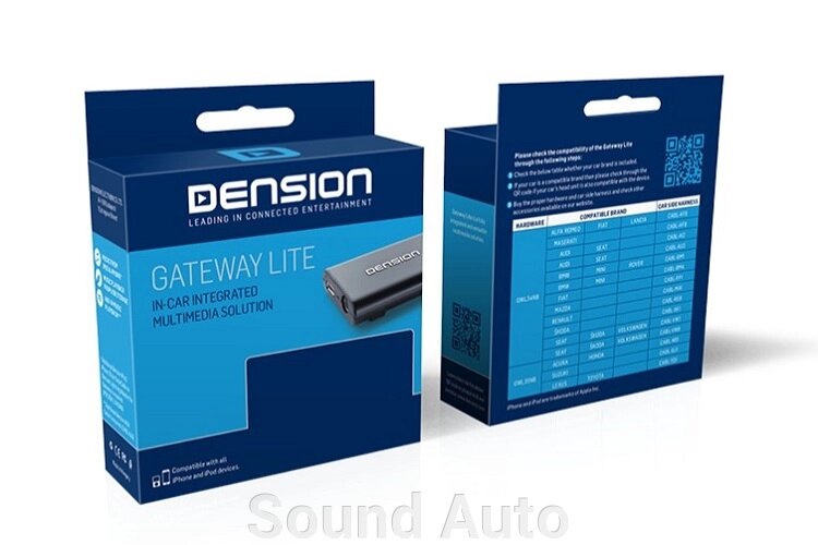 Автомобильный iPhone/AUX/USB адаптер Dension Gateway Lite. Розничная упаковка от компании Sound Auto - фото 1