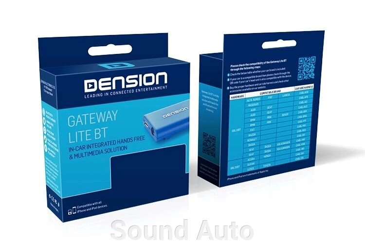 Автомобильный iPhone/AUX/USB/Bluetooth A2DP адаптер Dension Gateway Lite BT от компании Sound Auto - фото 1