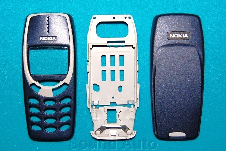 Корпус в сборе для Nokia 3310 Blue Новый от компании Sound Auto - фото 1