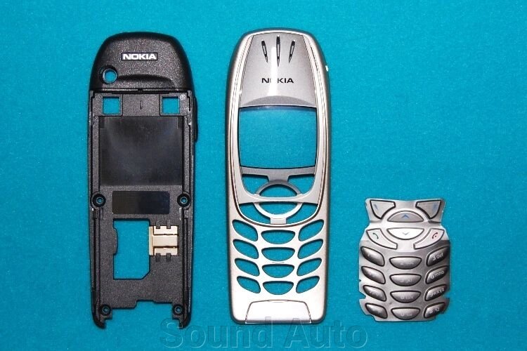 Корпус в сборе для Nokia 6310i Silver Новый от компании Sound Auto - фото 1