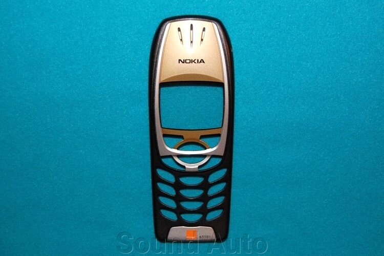 Лицевая панель для Nokia 6310i Black/Gold Как новая от компании Sound Auto - фото 1