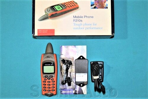 Мобильный телефон Ericsson R310s Orange Полный комплект Новый