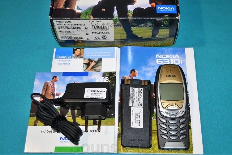 Продан! Мобильный телефон Nokia 6310i Black/Gold Mercedes Полный комплект Новый Из Германии - гарантия