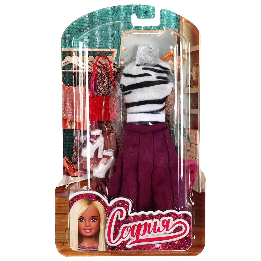 Аксессуары для кукол 29 см комплект одежды и акс для Софии, блист КАРАПУЗ от компании Интернет-магазин игрушек "Весёлый кот" - фото 1