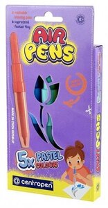 Фломастеры воздушные centropen AIR PENS pastel colours 5 цветов