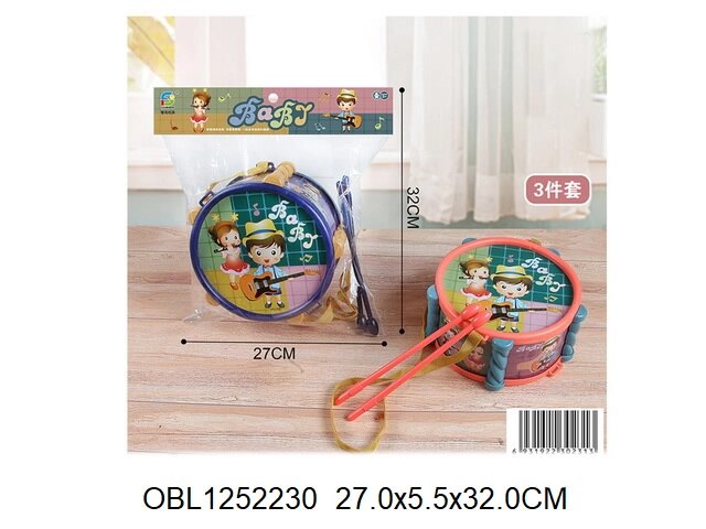 Игрушка барабан 2 цвета от компании Интернет-магазин игрушек "Весёлый кот" - фото 1