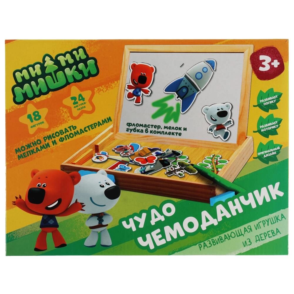 Игрушка деревянная Ми-ми-мишки чудо-чемоданчик, коробка Буратино от компании Интернет-магазин игрушек "Весёлый кот" - фото 1