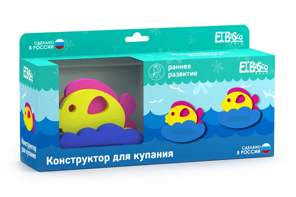 Игрушка-конструктор для купания "Семейство рыбок" от компании Интернет-магазин игрушек "Весёлый кот" - фото 1