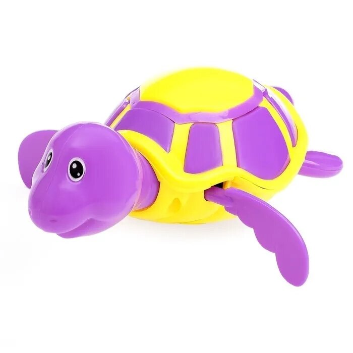 Игрушка заводная водоплавающая "Черепашка", цвета МИКС 865158 от компании Интернет-магазин игрушек "Весёлый кот" - фото 1