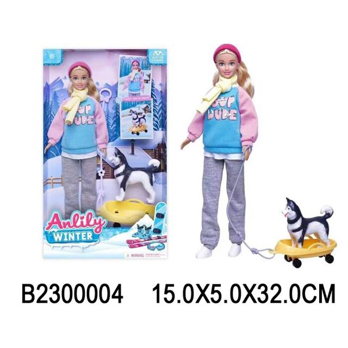 Кукла Anlily 98003 Зимняя прогулка в кор от компании Интернет-магазин игрушек "Весёлый кот" - фото 1