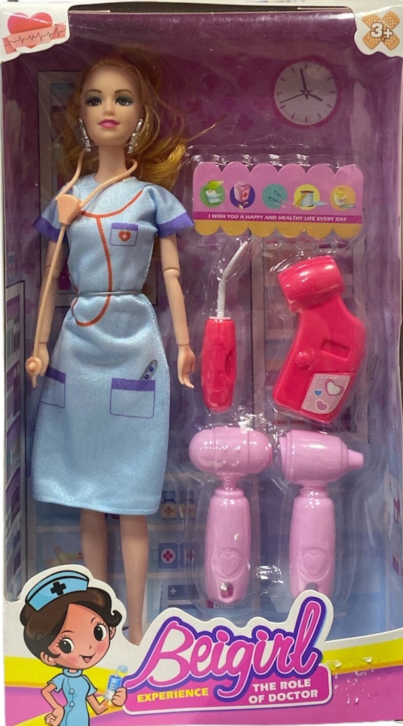 Кукла медсестра от компании Интернет-магазин игрушек "Весёлый кот" - фото 1