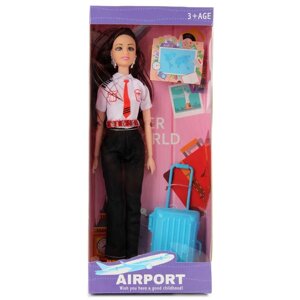 Кукла модель Барби шарнирная Veld Co Стюардесса