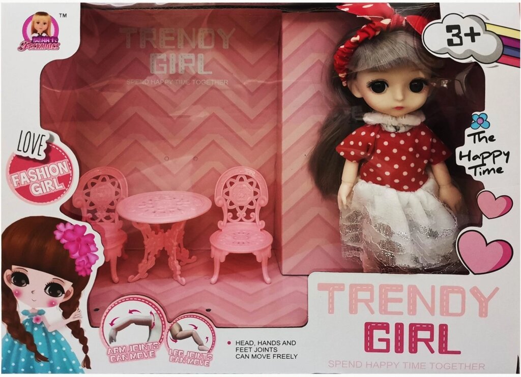Кукла с аксессуарами в коробке OBL851964 от компании Интернет-магазин игрушек "Весёлый кот" - фото 1