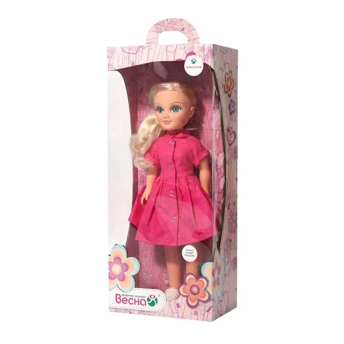 Кукла ВЕСНА Анастасия Розовое лето со звуком 42 см от компании Интернет-магазин игрушек "Весёлый кот" - фото 1
