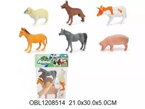 Купить игрушку животные домашние 6 шт/пакет 08OG2L-141202