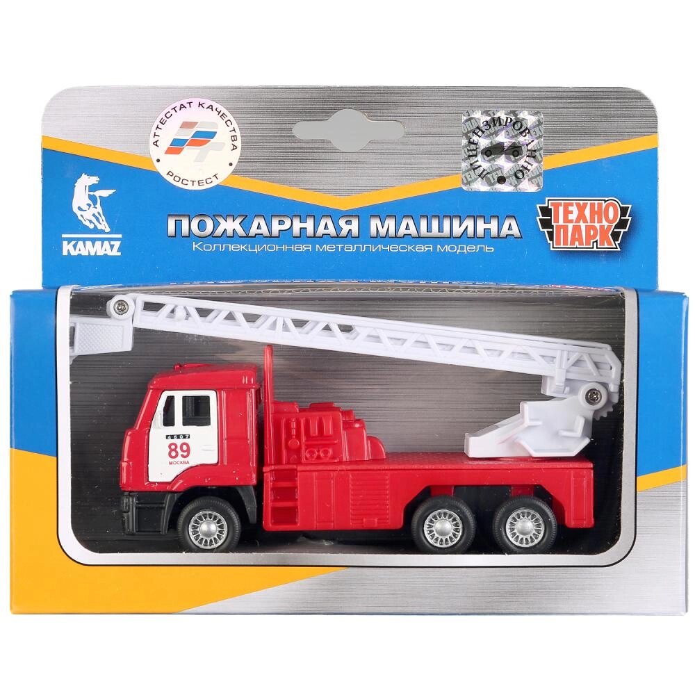 Машина металл KAMAZ ПОЖАРНАЯ МАШИНА, 12 см, двери, подв. дет., инерц., кор. Технопарк от компании Интернет-магазин игрушек "Весёлый кот" - фото 1