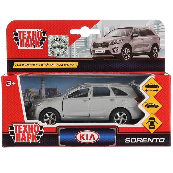 МАШИНА МЕТАЛЛ KIA SORENTO PRIME, 12 СМ, ДВЕРИ, БАГАЖ., ИНЕРЦИЯ, СЕРЕБ., ТЕХНОПАРК от компании Интернет-магазин игрушек "Весёлый кот" - фото 1